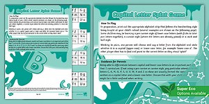 Capital Letters Splat Game