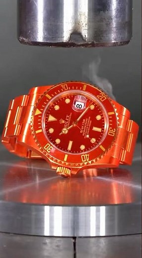 Hydraulic Press vs Luxury Watch 😱 | Extreme Pressure Test