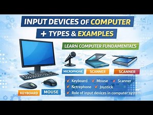 Input Devices of Computer | Types & Examples | Computer Fundamentals