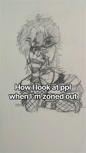 How I look when zoned out-//Ch3micalJinxx// #art #drawing #sketch #fyp #reels #edit