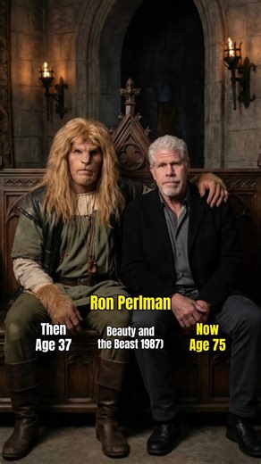 Beauty and the Beast Cast: Then Vs Now 🥀✨ #beautyandthebeast #ronperlman #lindahamilton #thenvsnow #nostagia