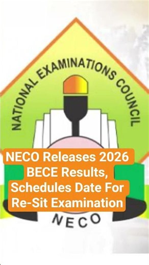 NECO Releases 2026 BECE Results, Schedules Date For Re-Sit Examination