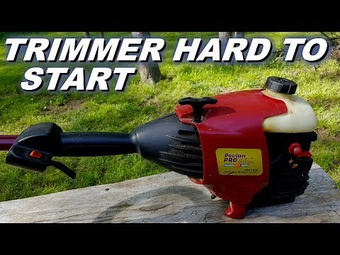 Poulan pro trimmer won't start.