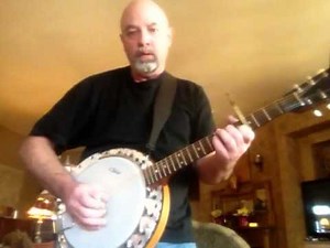 Six string banjo finger picking