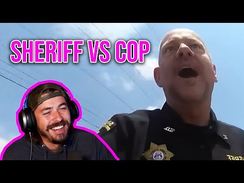 Angry Sheriff Tries to ARREST City Cop