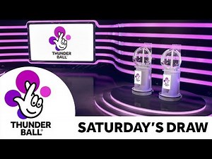 The National Lottery ‘Thunderball' draw results from Saturday 30th March 2019