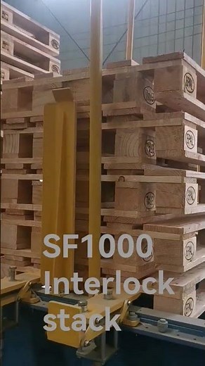 Euro pallets interlock stack
