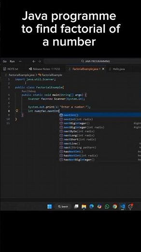 Java Coding Short: Factorial Logic Explained 🔥