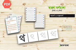 Bangla Alphabet Writing Practice: Bengali Vowels & Consonants (PDF Download A4 Size) - Etsy Australia