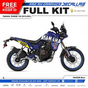 Yamaha Tenere 700 Graphics Kit: Durable MX Stickers, Chrome/holographic - Etsy