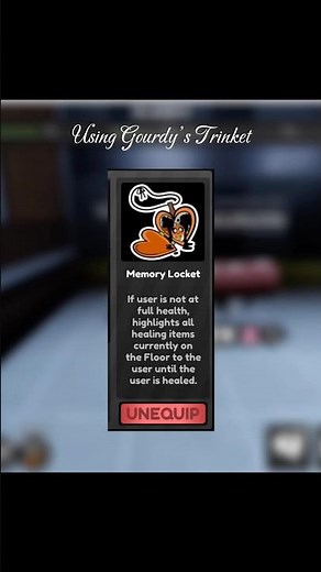 Using Gourdy’s Trinket (Memory Locket) #dandysworld #gourdy