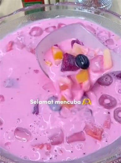 Sirap Bandung Koktail 😍 Menu open house.. Mudah, Sedappp 🤤😘 Selamat mencuba 👍