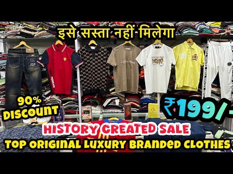 100% Original Branded Clothes For Men's, Export Surplus Mumbai, Tshirts, Cargo, Shirts Biggest Sale