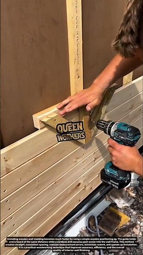 Wall Cladding Installation Trick That Saves Time! Fast & Accurate DIY Wood Paneling