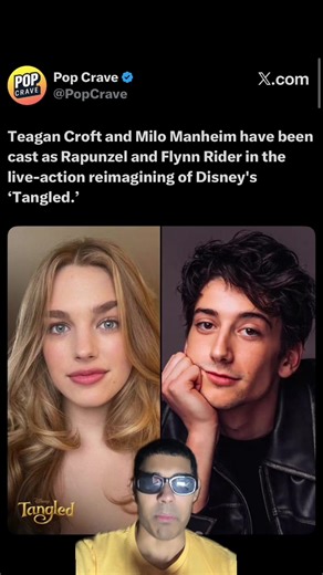 People are boycotting the live action remake for tangled because of the cast #tangled #flynnrider #rapunzel #teagancroft #milomanheim