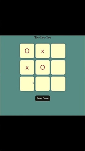 JavaScript Tic Tac Toe 😳 Logic Explained! #shorts