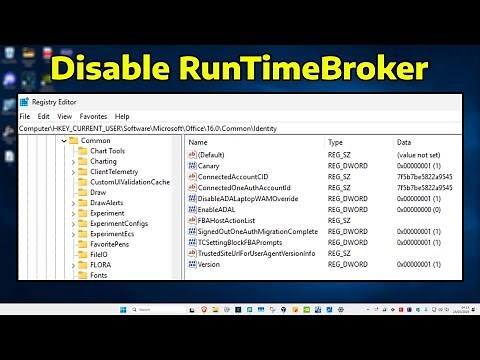 How To Disable RunTimeBroker in Windows 11