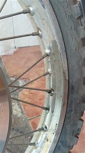 how to clean rusty motorbike rims #shortsvideo
