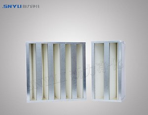 [Hot Item] V Bank Filter Disposable V Bank HEPA Air Filter Cartridge Filter for Industrial Clean Room