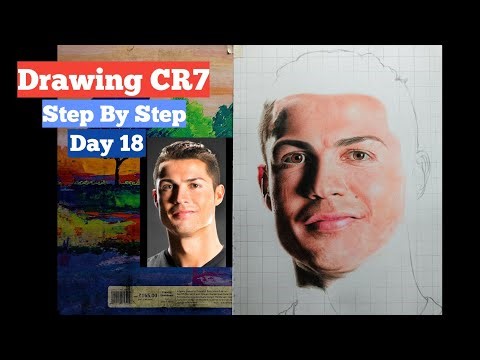 How to Draw Cristiano Ronaldo (CR7) | Realistic Colour Pencil Portrait Step-by-Step | Day 18