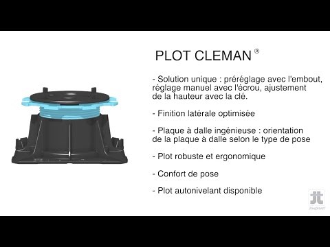 Pose d’une terrasse en dalles sur plots CLEMAN