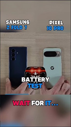 ⚡☠️SAMSUNG Z FOLD 7 VS PIXEL 10 PRO BATTERY TEST!!