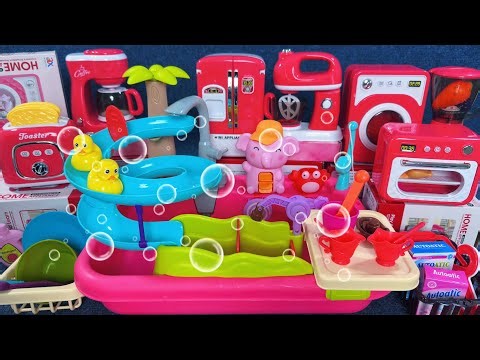 12 Minutes Satisfying with Unboxin Automatic Kitchen Appliances and Sink Playset ASMR | Review Toys