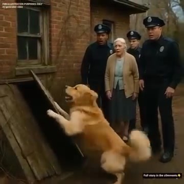 At 72, Eleanor Turner thought she knew everything about her golden retriever, Sunny. Calm and gentle, he was never one to cause a fuss—until one unusual Tuesday. Sunny suddenly became excited, tail wagging, pulling her urgently toward the door. Instead of heading to his usual treat stop, Sunny led her straight to the Maplewood police station. Confused, Eleanor told the officers, “He’s acting strange—too cheerful, almost like he’s trying to say something.” Though skeptical, Officers Parker, Rodri