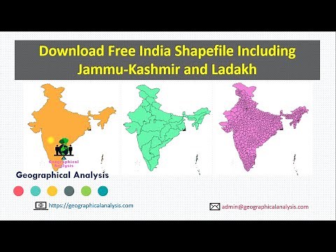 How to Download Free GIS Shapefiles | India Shapefile Including Kashmir and Ladakh, Updated