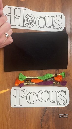 Crafty Halloween DIY: Hocus Pocus Embroidery Stitching Tutorial