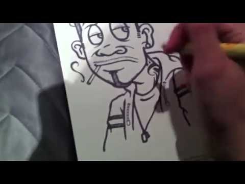 How to Draw a Graffiti Character (Reuploaded)