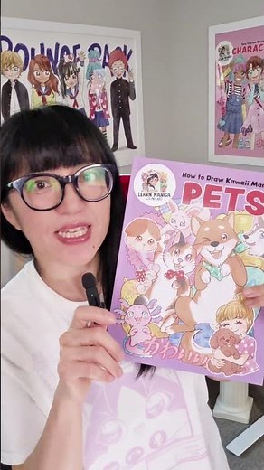 Inside my new book! 🐾 How to Draw Kawaii Manga Pets (Learn Manga with Misako) #manga #art