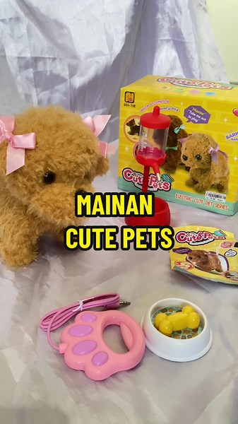 Mainan Boneka Anjing Gerak yang Mirip Asli