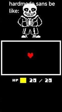 undertale hard mode sans fight be like: #undertale #sans