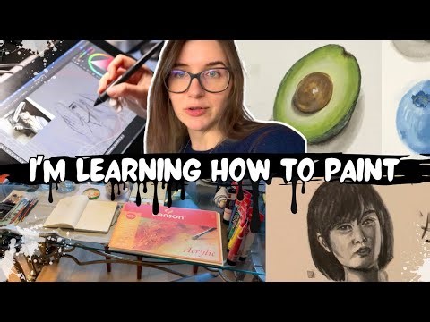 Learning to Paint for the First Time | Comic Artist Tries Acrylics