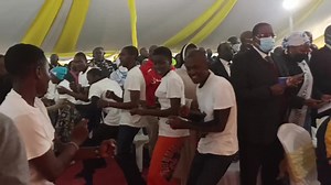PMC from Makadara Deanery dancing as celebrations for the Archdiocesan Family Day Mass begins | Archdiocese of Nairobi
