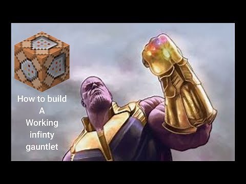 How to build a working infinity gauntlet in Minecraft No mods
