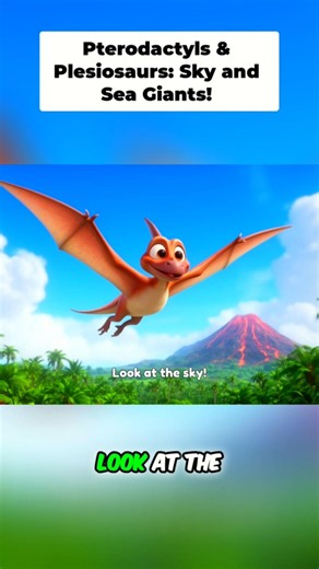 Pterodactyl & Plesiosaur Flying & Swimming Dinosaurs!