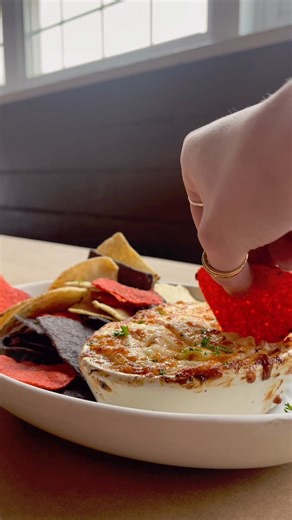 2.2K views · 13 reactions | I dip, you dip, we dip! Come by for Wednesday lobster night and share some lobster dip with us! We’ll be here 4-9 waiting for you 咽 • • #bigfishrestaurantgroup #bigfishgrillrehoboth #gobigeatfresh #visitrehoboth #lobster #dip #cheesepull #lobsternight | Big Fish Grill Rehoboth | Facebook