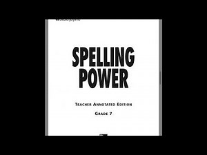 How To Get The Anwser Key For Any Spelling Lessons (Spelling Power)