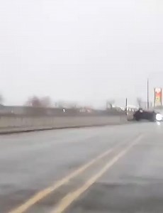 87K views · 740 reactions | A driver in Moses Lake found themselves in a precarious and peculiar predicament after ice on the overpass at I-90 near Half Sun Travel Plaza sent their vehicle into the guardrail. Somehow, their vehicle had gotten stuck mid-roll. Reportedly, no one was hurt. | Source ONE News | Facebook