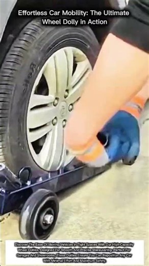Effortless Car Mobility: The Ultimate Wheel Dolly In Action