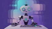 4k loop animation of chatbot
