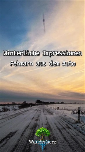 Winterliche Impressionen - Fehmarn aus dem Auto #reiseabenteuer #winter #wintervibes #youtubeshorts