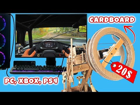 DIY Driving Simulator From Cardboard || How to Make Racing Wheel