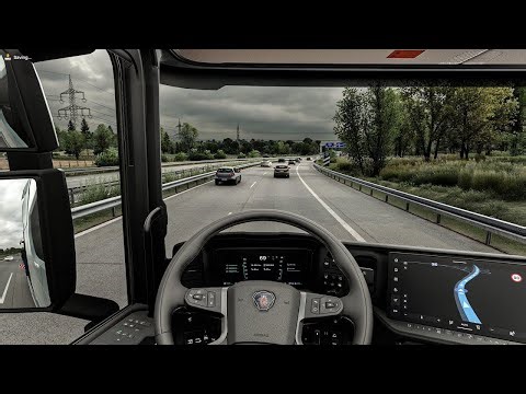 4K Realistic Ultra Graphic SCANIA |Euro Truck Simulator 2 1.57 Snowymoon Mod Gameplay