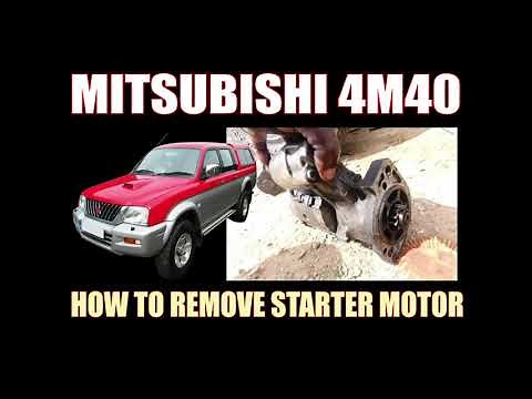 MITSUBISHI 4M40 ( 2.8TD ) - HOW TO REMOVE STARTER MOTOR