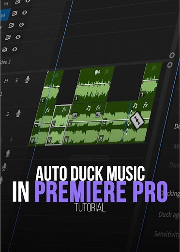 Auto Lower Volume in Premiere Pro Tutorial