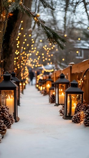 This walkway feels like a Christmas movie ✨❄️ | Good Morning Sunshine