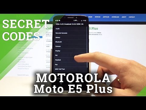 CODES MOTOROLA Moto E5 Plus - Hidden Mode / Secret Menu / System Info